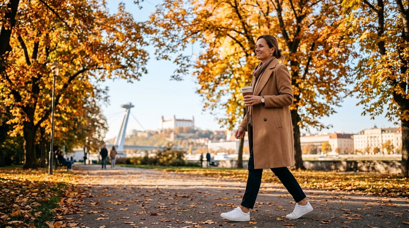 Ranné cvičenie v prírode — aktívny životný štýl