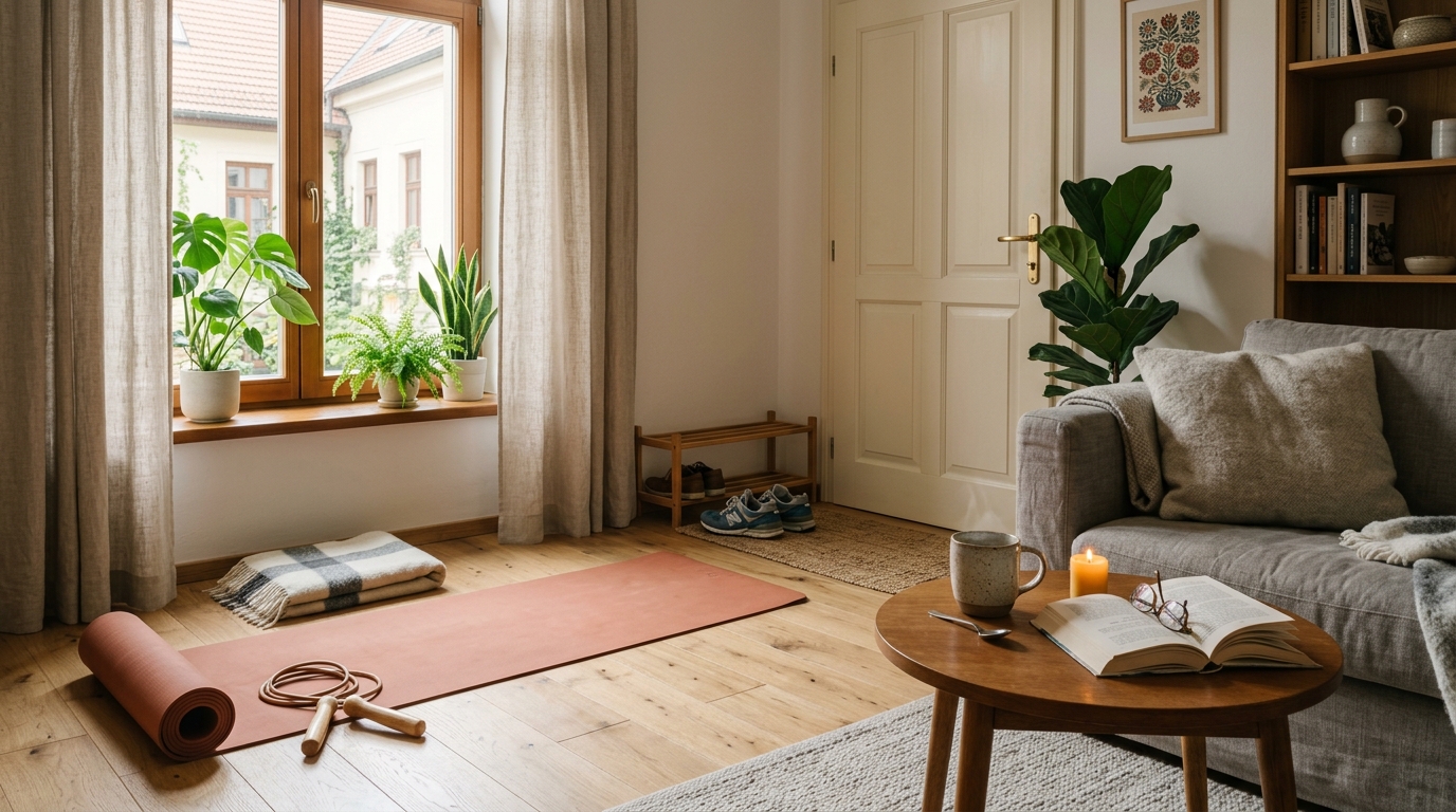 Minimalistické cvičenie doma — wellness rutina